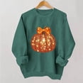 thumbnail image 3 of Kezqiaxn Crew Neck Sweatshirts Women Thanksgiving Pumpkin Long Sleeve Fall Casual Pullover Tops Sweatshirt for Women, 3 of 7