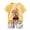 Light Yellow, variant on Newborn Boy Clothes Summer Outfits Short Sleeve Cartoon Prints Tops and Shorts 2Pcs Outfits Clothes Set Size 3-6 Months ,Gray