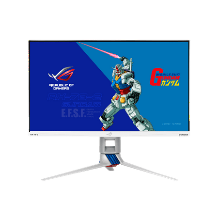 ASUS ROG Strix 27” 1440P HDR Gaming Monitor (XG279Q-G) GUNDAM EDITION - QHD (2560 x 1440), Fast IPS, 170Hz, 1ms, G-SYNC Compatible, Extreme Low Motion Blur Sync, Eye Care, DisplayPort, Dual HDMI, USB