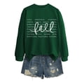 thumbnail image 4 of Autumn Cozy Hooded Sweatshirt for Everyday Casual Wear with Graphic Print Soft Top in Relaxed Fit Winter Ready Women's Pullover Red M, 4 of 4