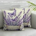 thumbnail image 3 of JRXY  Lavender Home Sweet Home Bless This Home Spring Throw Pillow Covers, Purple Cushion Case for Sofa Couch White, 3 of 5