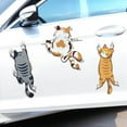 thumbnail image 5 of Cute Cats Cartoon Decal Car Stickers Reflective Sticker Cats Decorative Sticker Sticker for Car Electric Bicycle Scooter 3Pcs Holiday Savings Gifts, 5 of 6
