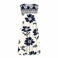 thumbnail image 6 of Yertdoel Summer Dresses for Women Fasahionable Print Sleeveless Round Neck Tapered Waist Pleats Casual Dress Beach Vacation Soft Cozy Relaxed Sundresses, 6 of 6