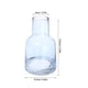 thumbnail image 5 of Creative Glass Flower Vase Bottle Container Flower Arrangement Home Desktop Decor (Brevicollis Grey Blue), 5 of 6