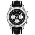 thumbnail image 1 of Breitling Navitimer 1 B01 Chronograph 46 Steel Men's Watch on Black Leather Strap AB0127211B1X1, 1 of 1