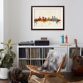 thumbnail image 4 of Art.com Denver Colorado Skyline Art Print by Michael Tompsett, Brown Frame Wall Art, 44" x 32", 4 of 5