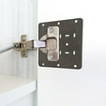 thumbnail image 2 of Mistaha Cabinet Hinge Repair Bracket Kit with Metal Material - Easy Fix for Kitchen Cupboard Hinge Issues, Includes Installation Plates and Screws, 2 of 5