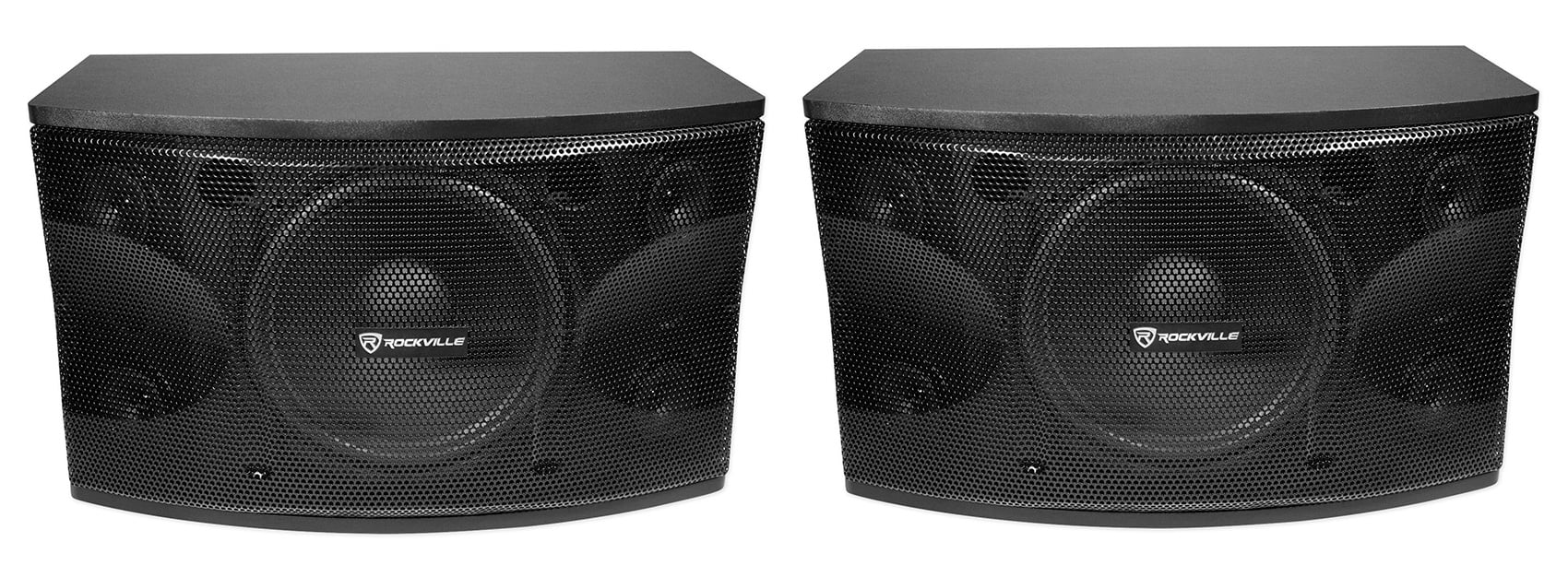 2) Rockville KPS12 12" Karaoke Vocal Speakers+Bluetooth Amplifier Mixer+2) Mics + Rockville R14GSBR100 Red/Blk 14 Gauge 100' Ft. Mini Spool Car Audio Speaker Wire