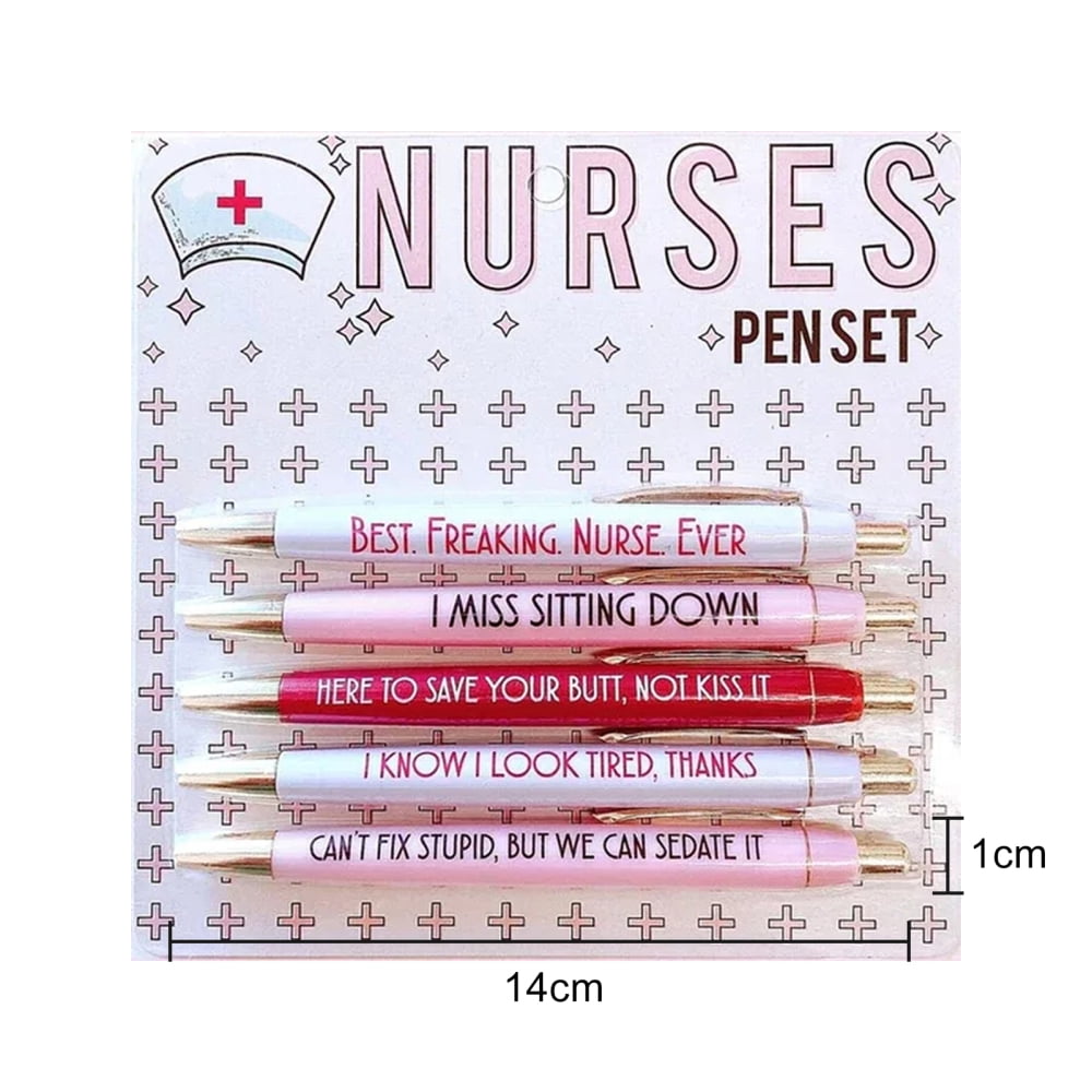 Nurse themed copywriting ballpoint pens funny nurse clicker ballpoint pens