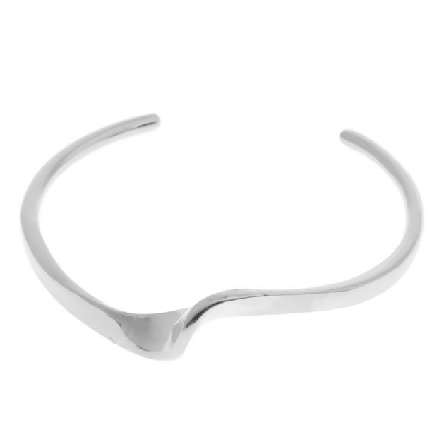 Pulsera de latón con forma de arcoíris de 6 cm, regalo de joyería perfecto Platino