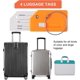 thumbnail image 4 of 4 Sangles Bagages Rglables Avec Boucles, Sangle De Valise, 4 Tiquettes Bagages Avec Nom Et Adresse Pour Scuriser Les Bagages Lors Des Voyages En, 4 of 5