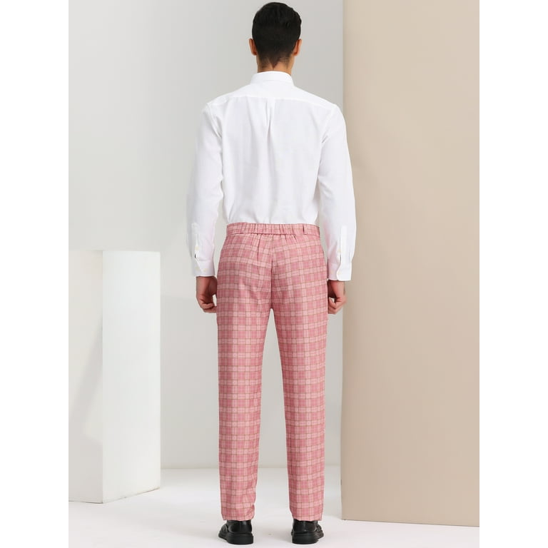 Unique Bargains Men's Dress Pants Casual Flat Front Stretch