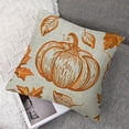 thumbnail image 7 of nygtbtfer Fall Decor Pillow Set of 2 Fall Orange Pumpkin Throw Pillow Covers Fall Thanksgiving Decorations for Autumn Decorative Cushion Covers for Sofa White, 7 of 7