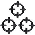 thumbnail image 1 of BESTOYARD 3pcs Hob Mud Kitchen Cooker Rings and Knobs Replacement Grill Grates Universal Mocha Pot Stand Iron, 1 of 8