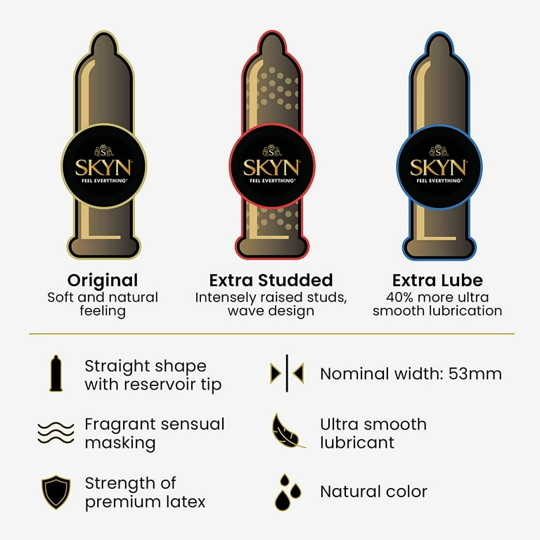 Skyn Selection Lubricated Non-Latex Condoms Variety Pack 24 ea HSA/FSA  Eligible - Walmart.com