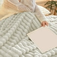 thumbnail image 5 of Honeeladyy White Throw Blanket for Couch, Super Soft Cozy Fleece Throws for Girls, Christmas Gifts Birthday Gifts for Women Men Mom, Room Home Dorm Decor, 50x60 Inches, 39.37x59.05in, 5 of 6
