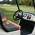 thumbnail image 4 of Psesaysky Faded American Flag Print Univesal Seat Covers for Golf Cart Ezgo Ordinary Seats, Breathable Cloth Fashion Appearance Golf Cart Accessories, No Need Detaching Armrests, 4 of 8