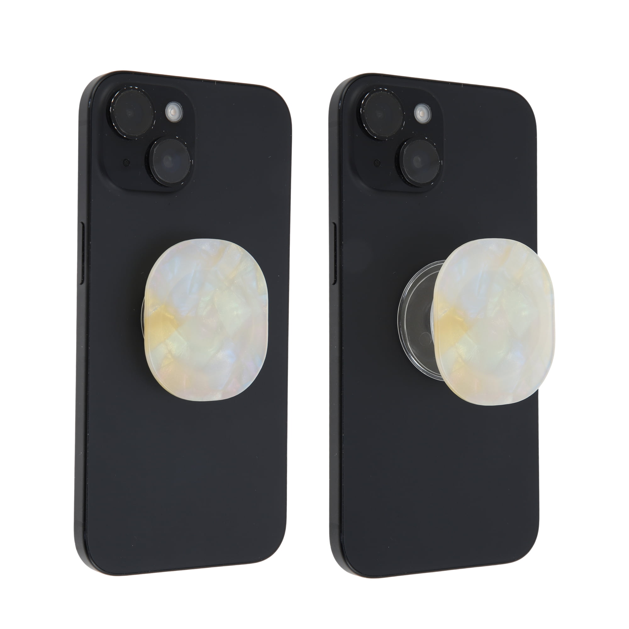 Unique Bargains Rendered Cube Phone Grip 1 Pc Beige