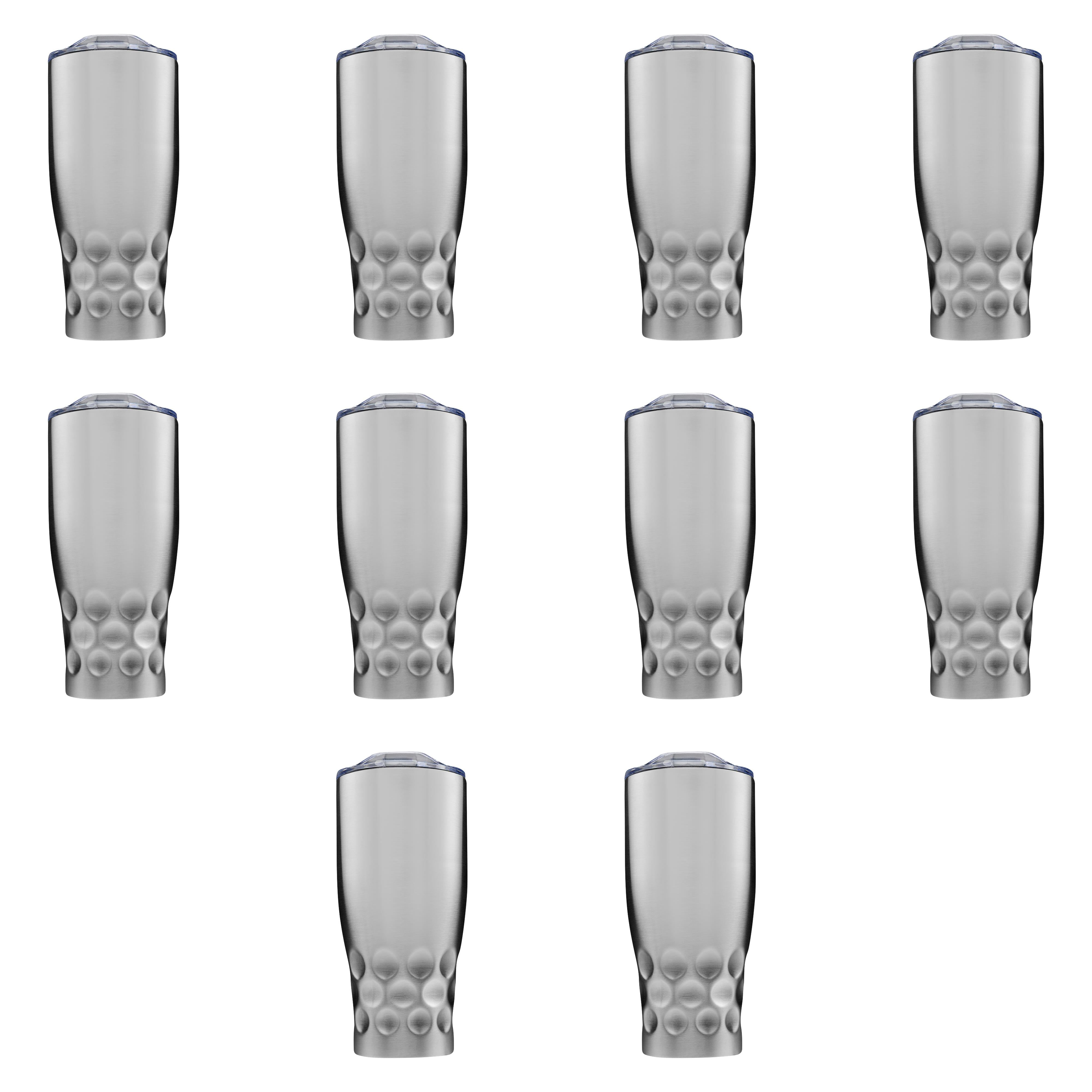 Stainless Steel Tumblers by Molokini 27 oz. Set of 10, Bulk Pack Double Wall, Perfect for