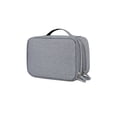 thumbnail image 1 of Naiovety Bolsa de almacenamiento Bolsas portátiles livianas Oficina Mujeres Paquete Banco Cable USB Disco flash Discos duros para viajes Almacenamiento y organización del hogar Gris, 1 of 6