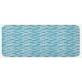 thumbnail image 1 of Vintage Airplane Kitchen Mat, Retro Colorful Propeller Planes on Horizontal Striped Backdrop with Dots, Plush Decorative Kitchen Mat with Non Slip Backing, 47" X 19", Multicolor, by Ambesonne, 1 of 1