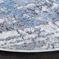 thumbnail image 3 of SAFAVIEH Amelia Elihu Abstract Area Rug, Ivory/Gray, 6'7" x 6'7" Round, 3 of 11