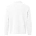 thumbnail image 5 of Men's Solid Color Waffle Knit Quarter Zip Pullover Long Sleeve Polo Sweater Slim Fit Casual Tops, 3XL, 5 of 5