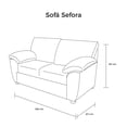 thumbnail image 5 of Sofá love seat Sefora, 2 plazas, Atlas del Descanso color Café, 5 of 5