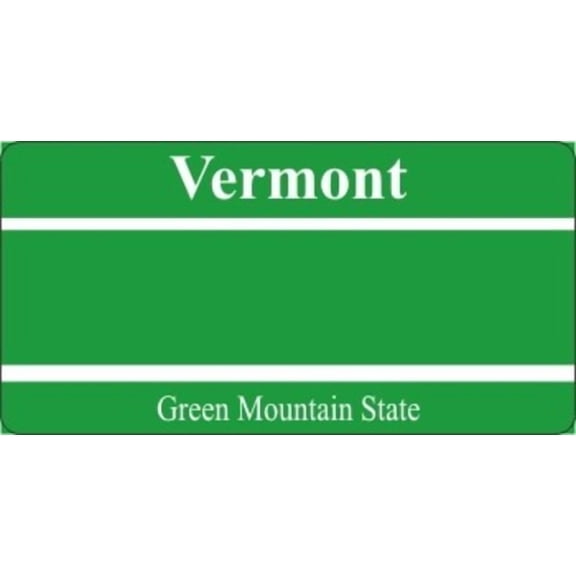 Design It Yourself Vermont Bicycle Plate Free Personalization on Plate