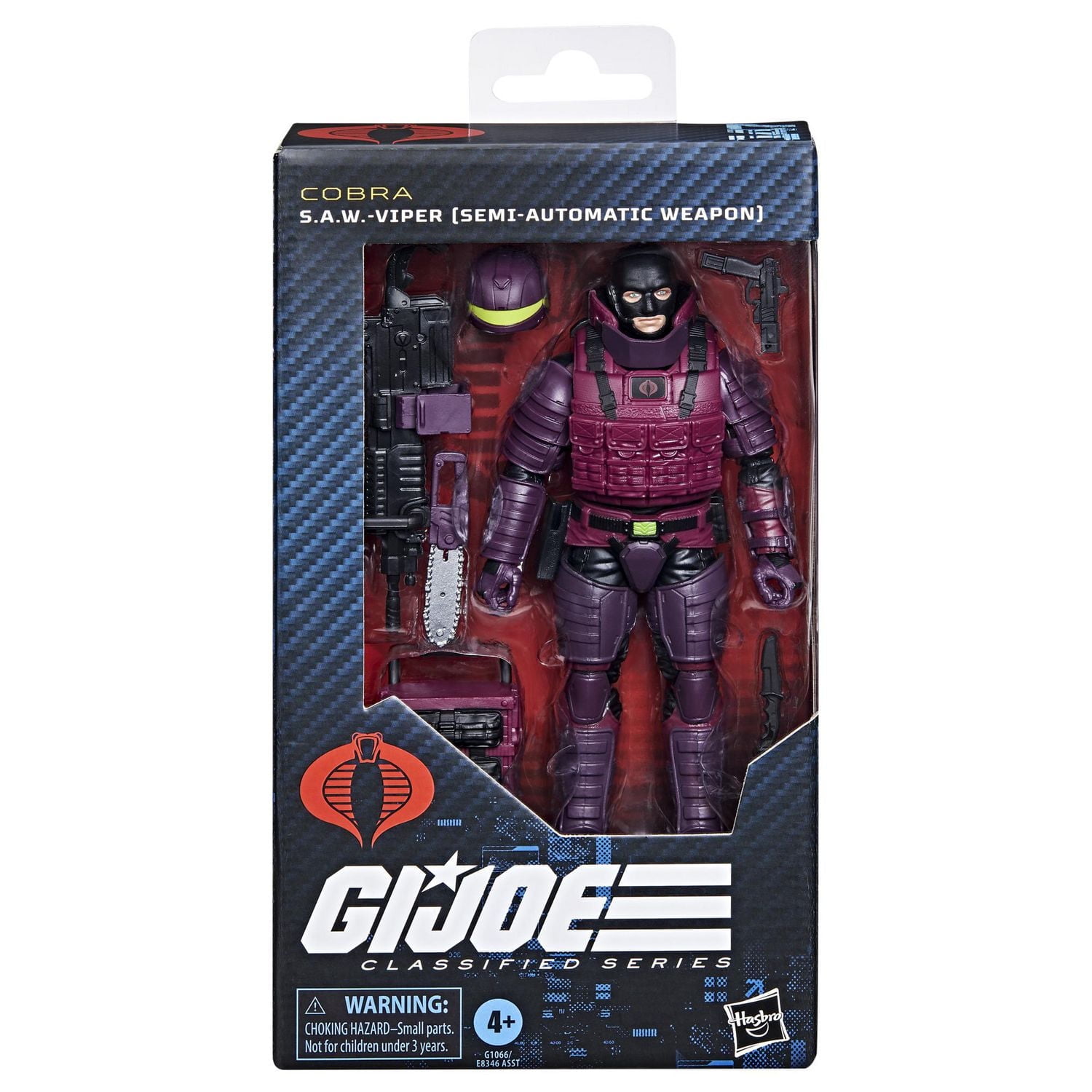 G.I. Joe Classified Series #147, S.A.W.-Viper (Semi-Automatic Weapon), 6” Action Figure