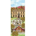 thumbnail image 2 of Reed, Tara 15x32 Gold Ornate Wood Framed with Double Matting Museum Art Print Titled - Harvest Village vertical I, 2 of 4