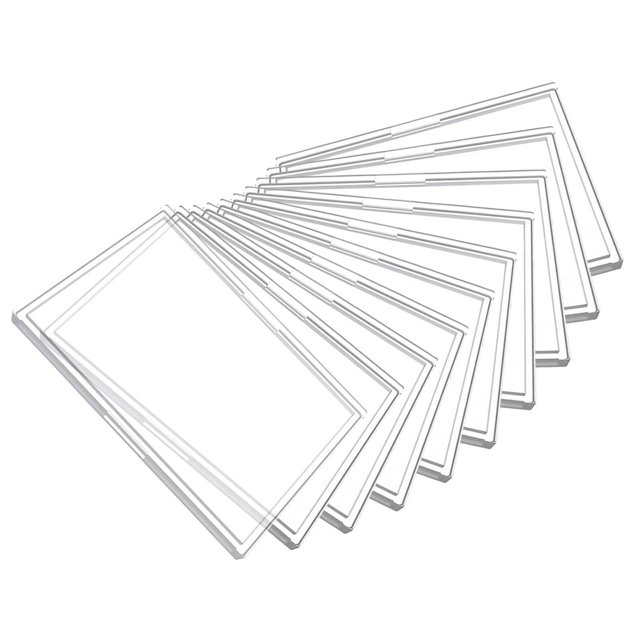 10 fundas acrílicas para tarjetas, portatarjetas de 2,72 pulgadas x 3,74 pulgadas, Protector de colecciones para juegos de mesa, marco de exhibición CUTICAT titular de la tarjeta