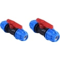 thumbnail image 5 of 2 Pieces PE Ball Valve PE Fitting Screw Fitting Water Pipe Connector 20mm PE Pipe 25mm Adapter Fittings for Water Pipes, Irrigation Systems, Installing Pipe Fittings (Blue), 5 of 5