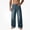 Dark Blue, variant on HOMADLES Men's Wide Leg Jeans Loose Fit Stretch Soft Casual Pants Side Pocket Fashion Pants Navy Size XL
