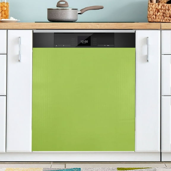 Ryvnso Green Dishwasher Magnetic Refrigerator Magnet Cover Kitchen Home Decorative 23"x26"