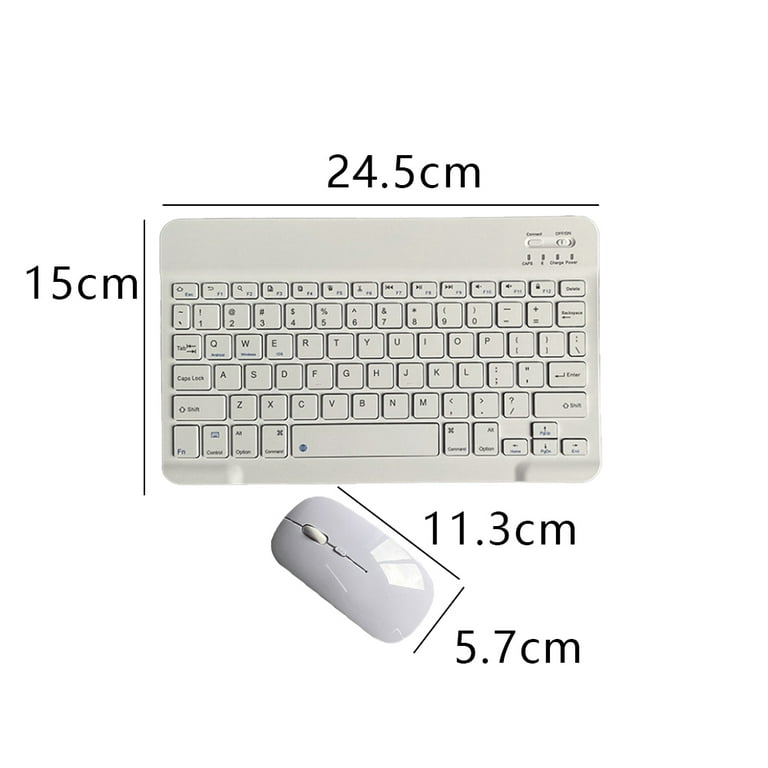 Rechargeable Bluetooth Keyboard and Mouse Combo Ultra Slim Full