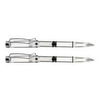 PTOOTP 2Pcs Transparent Fountain Pen with Even Ink Output for Writing Practice