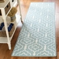 thumbnail image 3 of SAFAVIEH Dhurries Slater Geometric Area Rug, Light Blue/Ivory, 4' x 6', 3 of 10