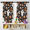 thumbnail image 5 of Blackout Kids Curtains,Halloween Ghosts and Spooky Elements Childrens Insulated Curtains Set Of 2,Bedroom Essentials,Toddler Room Decor 42"x54", 5 of 5