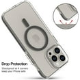 thumbnail image 3 of Case Made for iPhone 15 Pro 6.1 Inch (Compatible with MagSafe) Anti-Yellow Clear Phone Case Anti-Scratch Shockproof Protective Slim Case for Women Men - Gray, 3 of 12