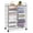 Clear, variant on REKHH 15-Drawer Rolling Storage Cart, Multipurpose Movable Organizer Cart, Utility Cart for Home, Office, School, Hot Pink