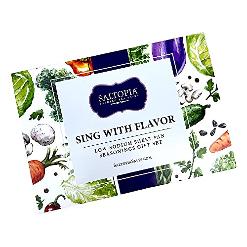 SALTOPIA LOWSODIUM SEASONINGS Set, All Natural, Variety Set of 7 Low