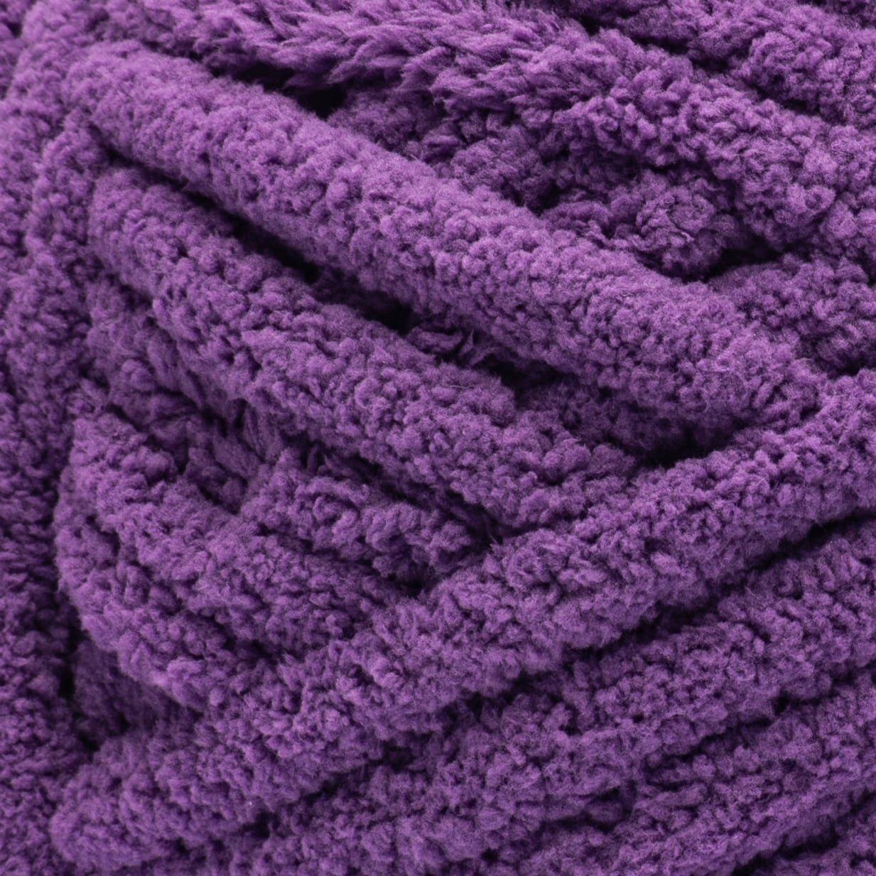 Bernat® Blanket extra™ #7 Jumbo Polyester Yarn, Pow purple 10.5oz/300g 97 Yards (2 Pack)