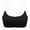 Black, variant on 2 Pack Womens Bras Transparent Shoulder Strap Backless Underwire Bras