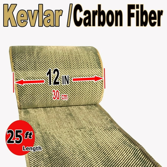 Kevlar 12" Yellow Sewing & Craft Fabric By The Yard 25'