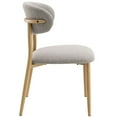thumbnail image 2 of Set of 4 Boucle Finish Side Chair, Upholstered Dining Chairs with High Back, Decorative Home Furniture (Gray), 2 of 7
