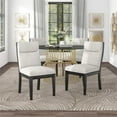 thumbnail image 6 of Furniture of America Meza 5-Piece Metal Dining Table Set in Gold and White, 6 of 7