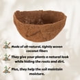 thumbnail image 3 of A1 Unlimited Pre-Molded Coco Plant Liners 4.5x10 in, All-Natural Woven Coconut Fibers for Hanging Baskets Holder Porch Patio Lawn Garden Decorations Flower Pots Indoor Outdoor Baskets, Set of 3, 3 of 7