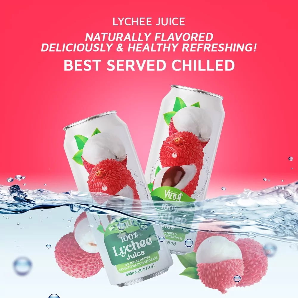 Vinut 16.9 fl oz 100% NFC Lychee Juice Drink (No Sugar Added)