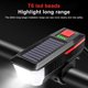 thumbnail image 5 of Luz Solar Para Bicicleta 350 Lúmenes Led Faro Para Bicicleta 2000 Mah Usb Recargable Para Bicicleta Lámpara Delantera Para Ciclismo 3 Modos De Luz Para Bicicletas De Montaña De Carretera (Verde) Muyoka Hogar, 5 of 7